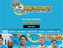 Tablet Screenshot of junkahaulics.com